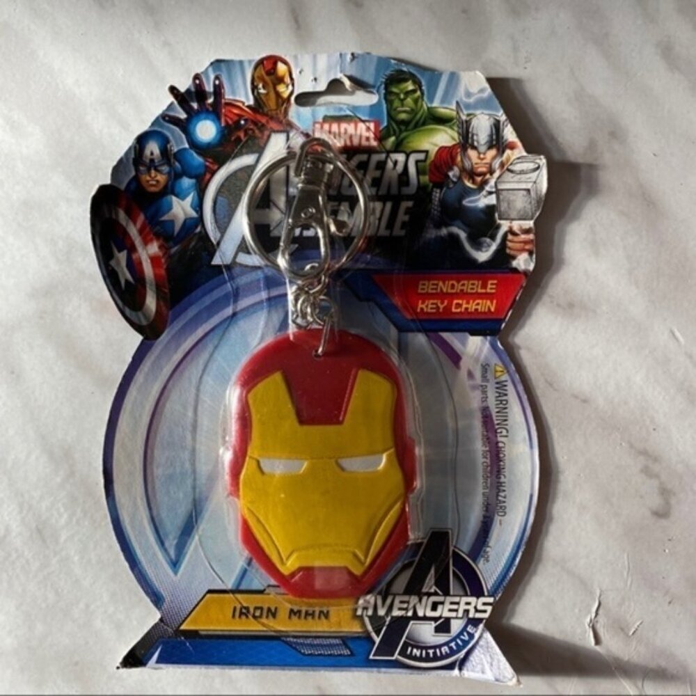 Marvel Comics Avengers‎ Iron Man Face Helmet Keychain